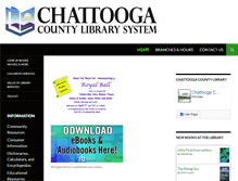 Tablet Screenshot of chattoogacountylibrary.org